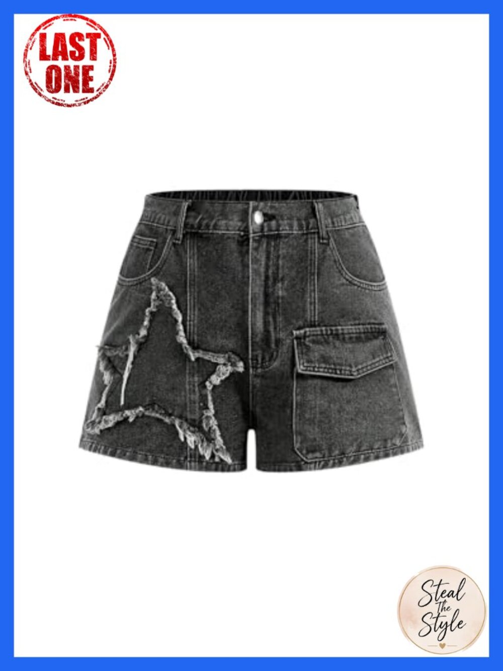 High Waisted Ripped Cargo Denim Shorts for Women Plus Size Y2k Straight Leg